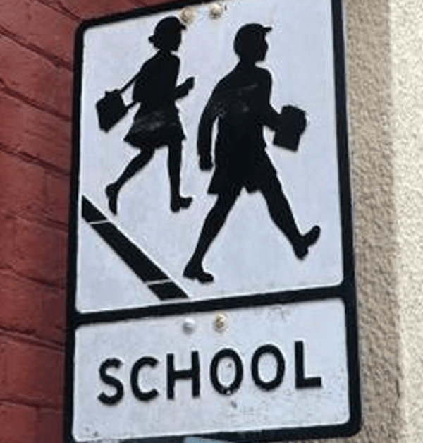 school old sign